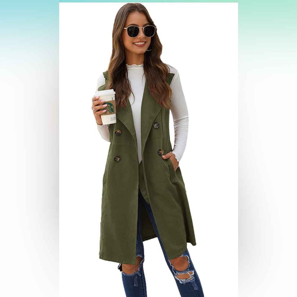 Double Breasted long vest/jacket